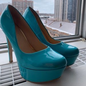 Jessica Simpson Teal Platform Shoe
